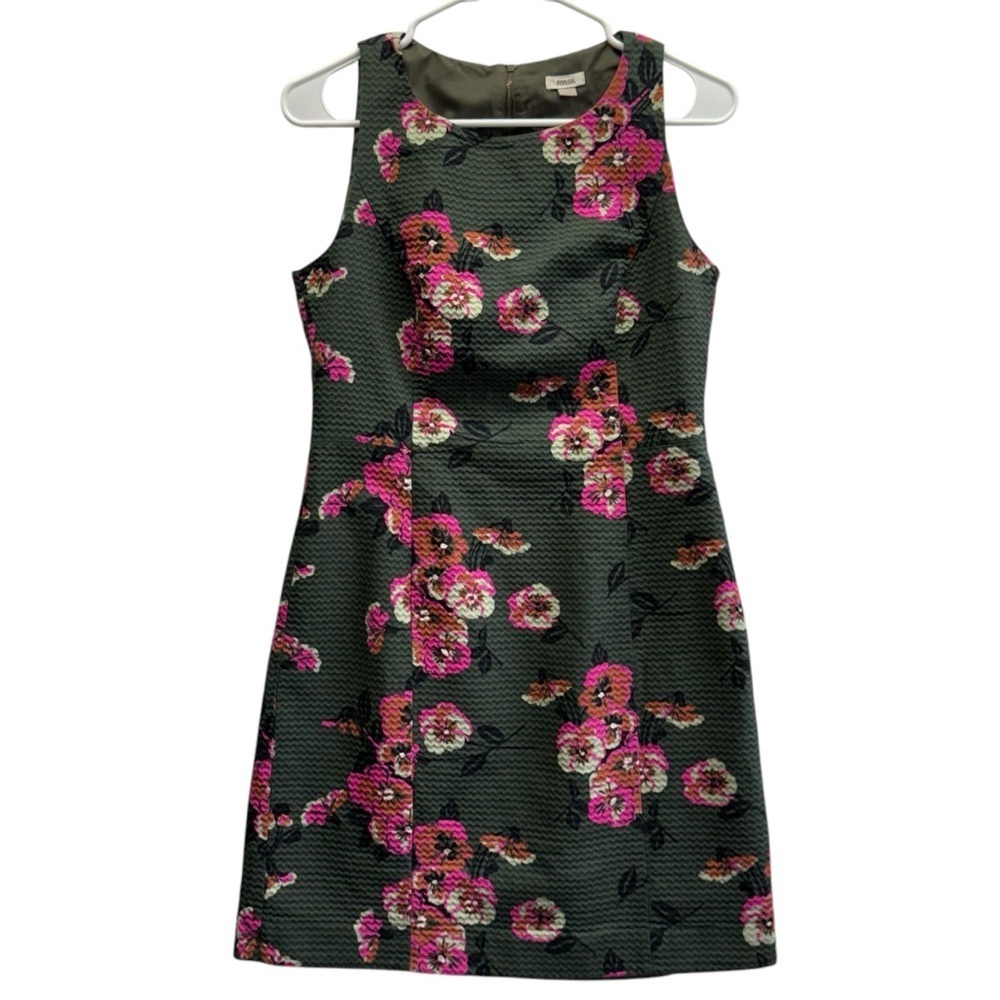 Fossil Floral Print Angelica Sleeveless Midi Dress. Size 12
